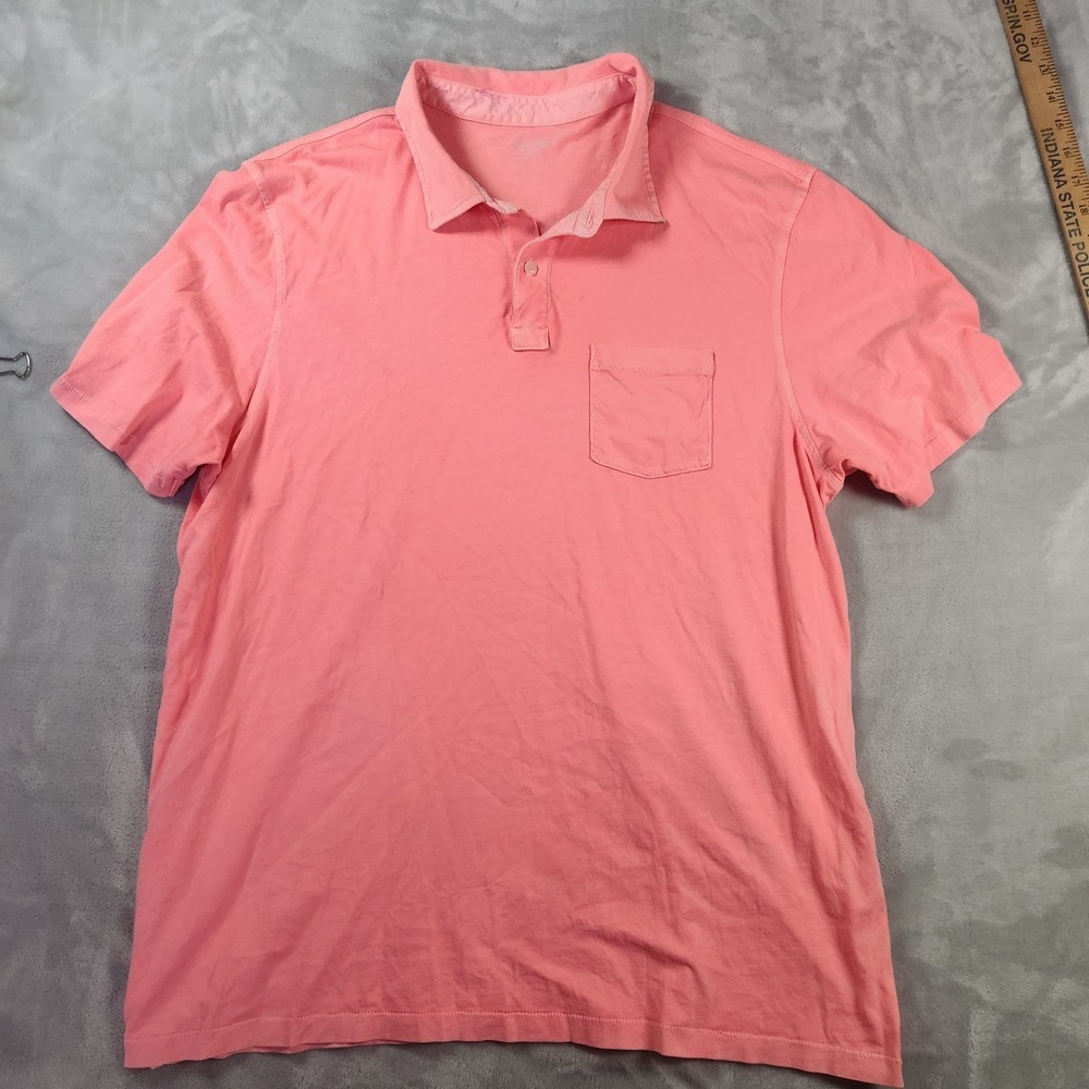 Vineyard Vines Island Polo Shirt Large Short Sleeve‎ Pocket Pink Golf
